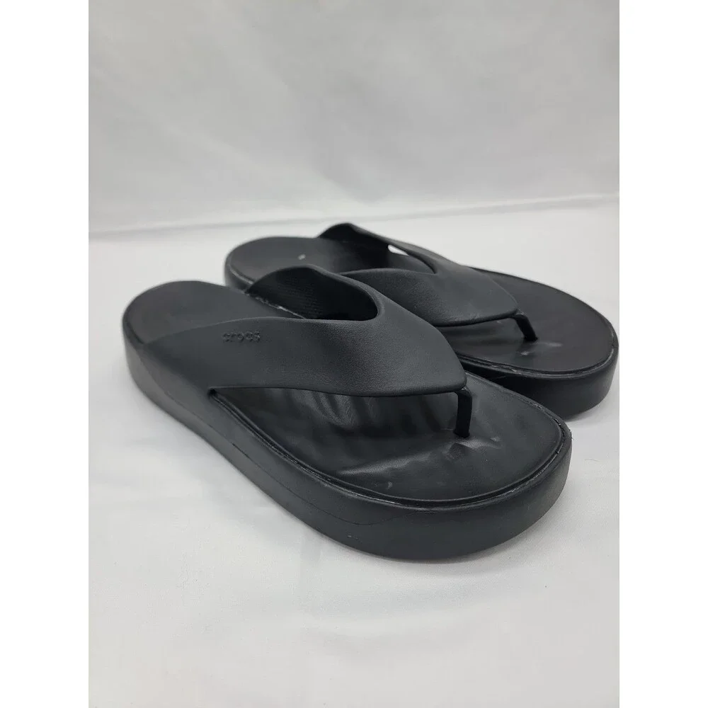 Crocs Getaway Platform Sandals Womens 9 Black